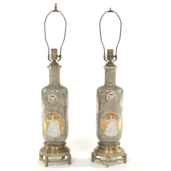 PAIR OF ITALIAN FORNASETTI STYLE 2b03db