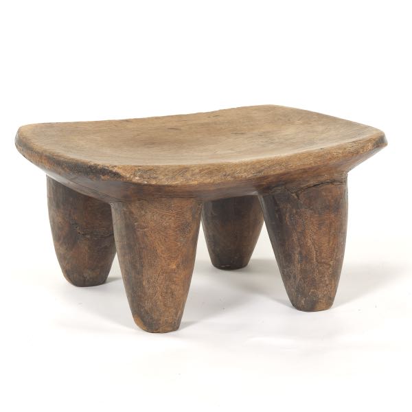 AFRICAN CARVED WOOD STOOL 8 x 2b03f0