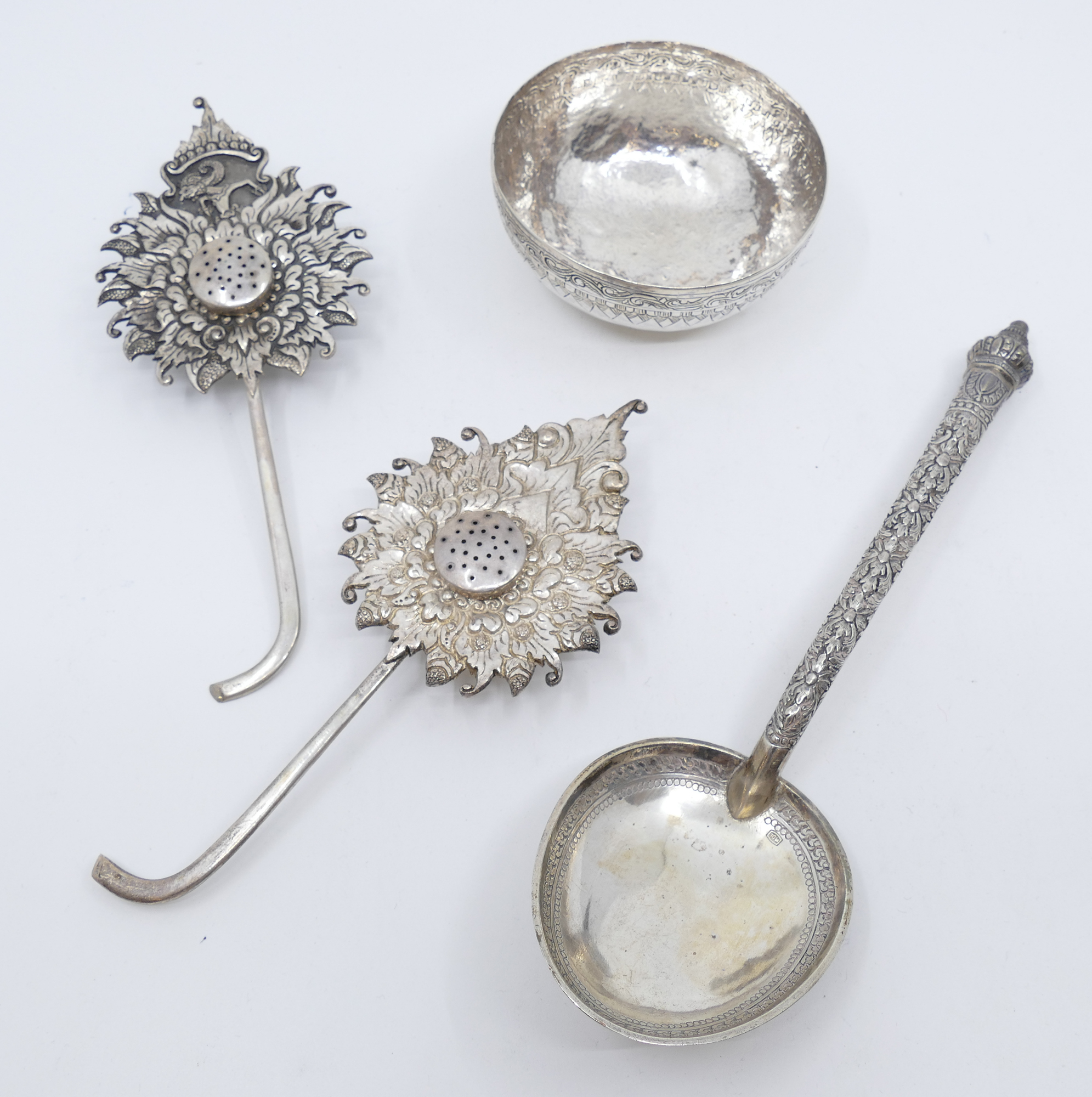 4pc Malaysian Silver Items- 242g