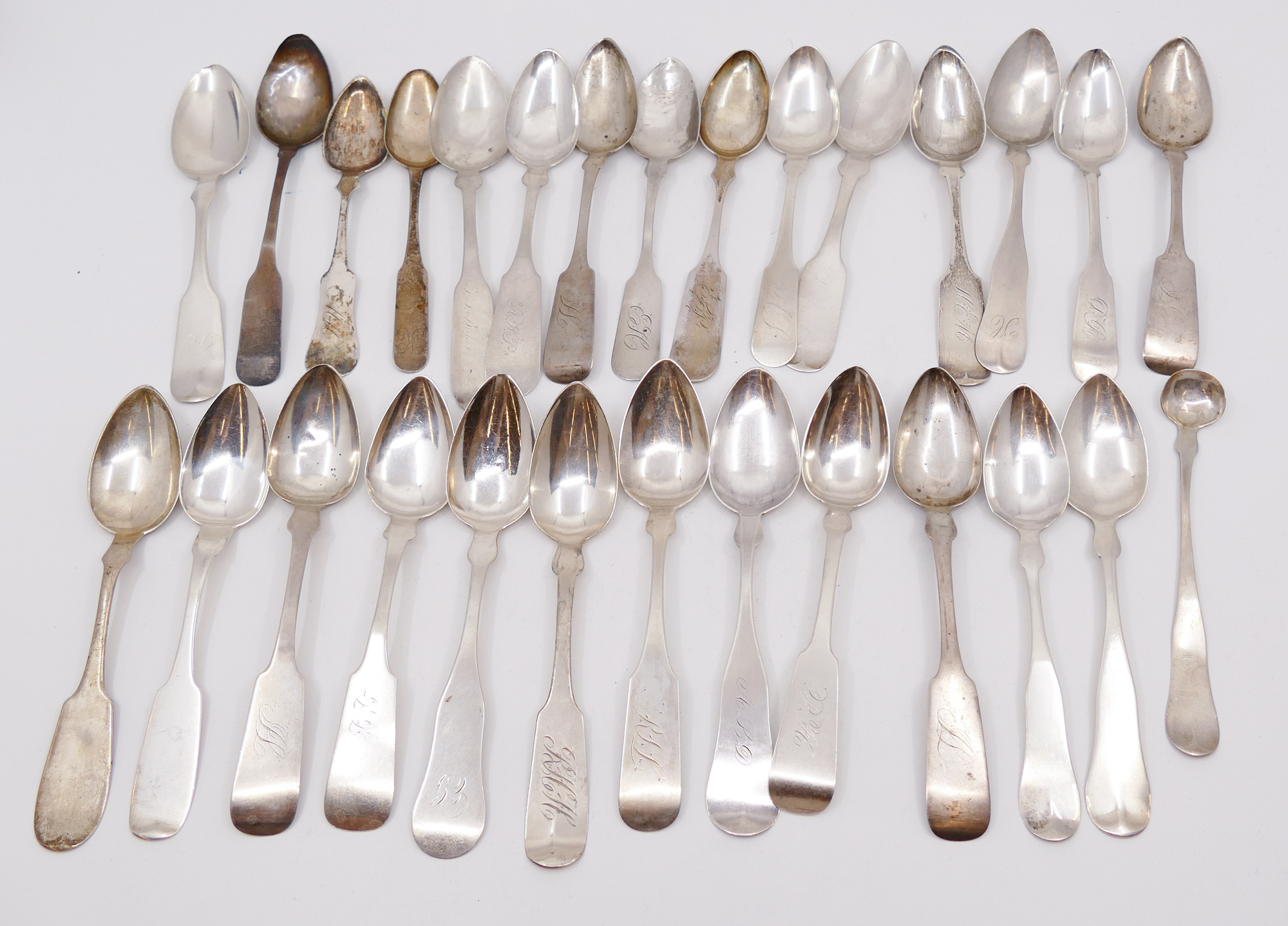 28pc American Coin Silver Spoons- approx