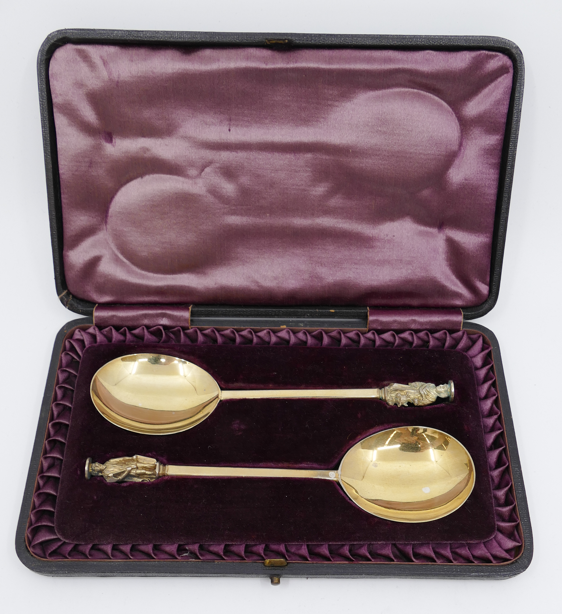 2pc English Victorian Gold Washed