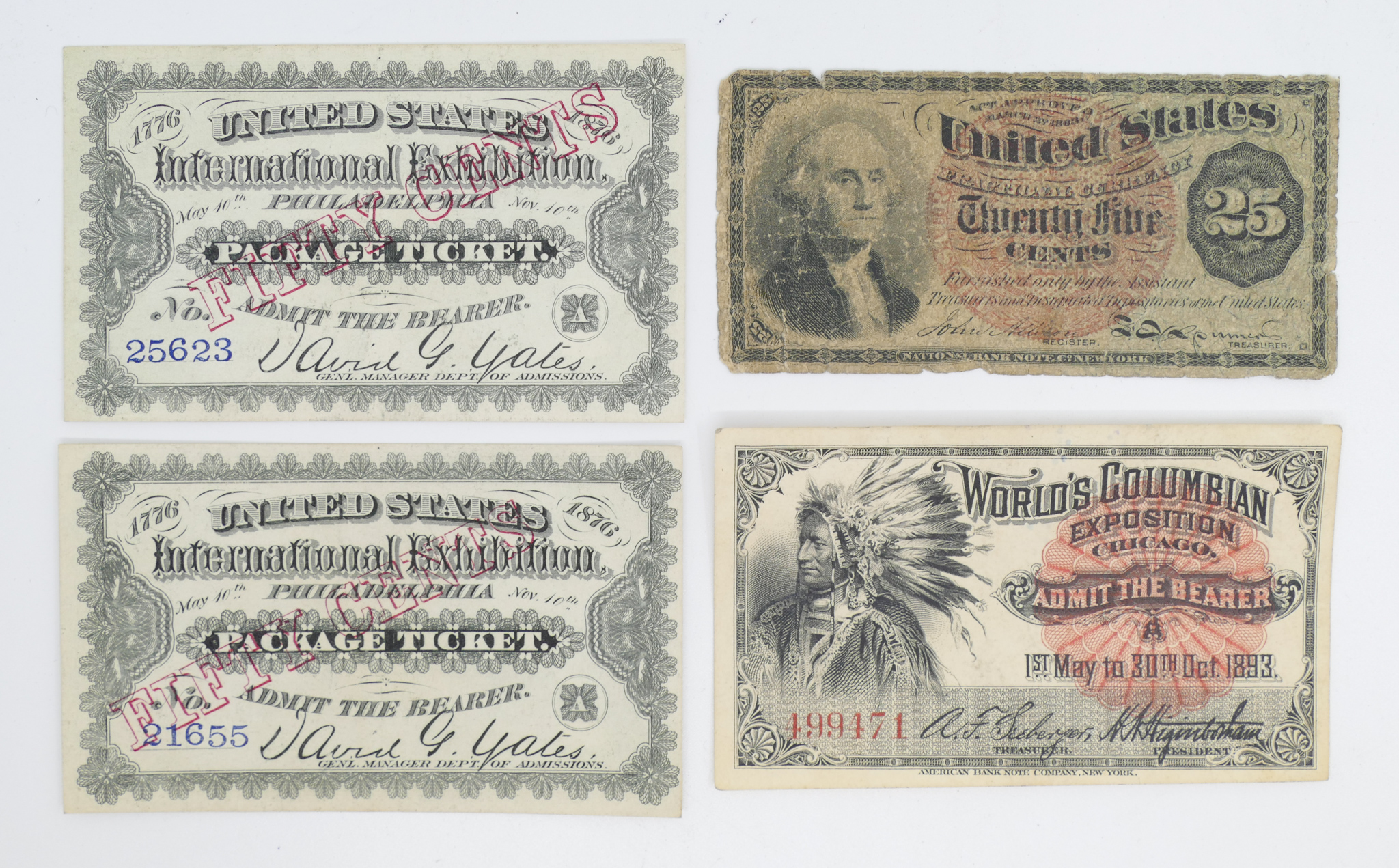 4pc Antique Exhibition Tickets