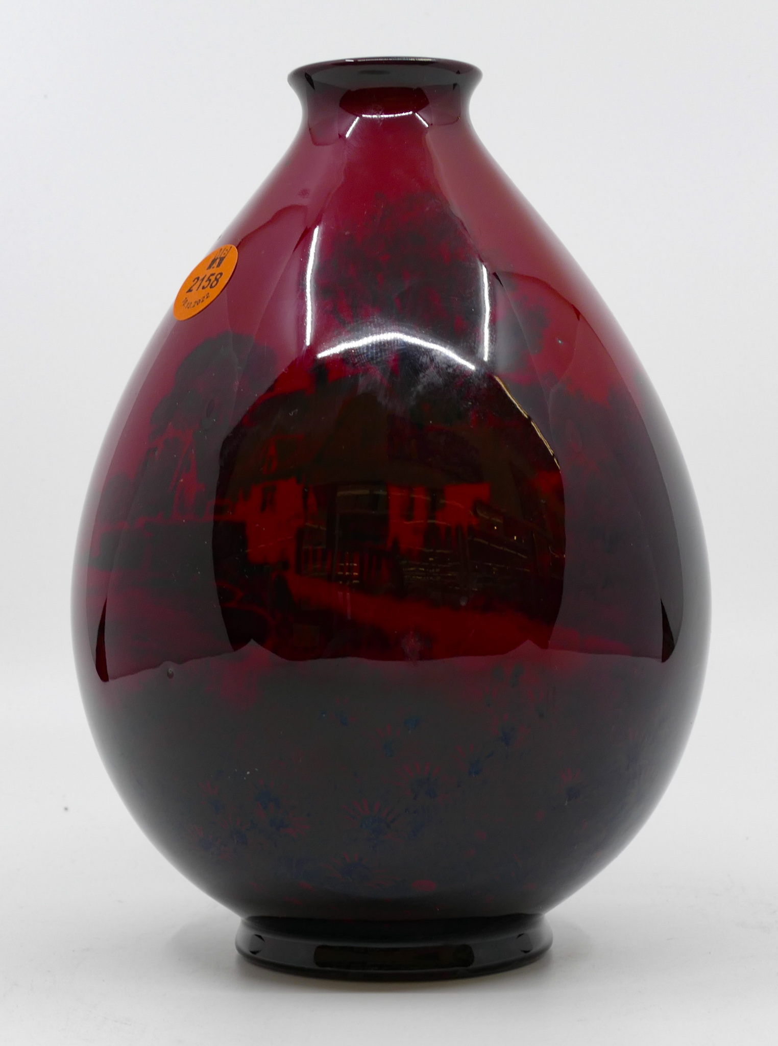 Royal Doulton Flambe Scenic Vase 7