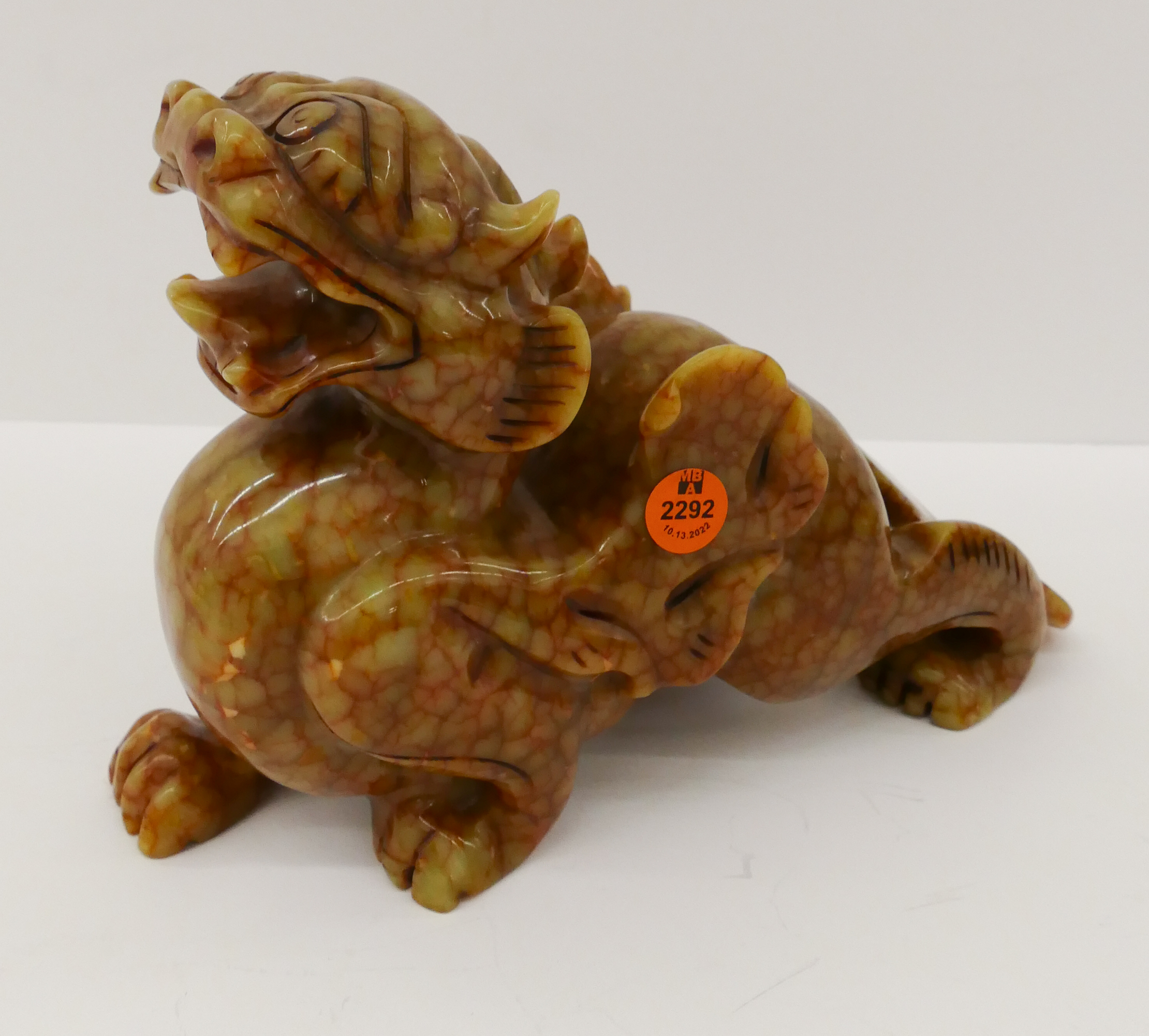 Chinese Hardstone Qilin Carved 2b05a2