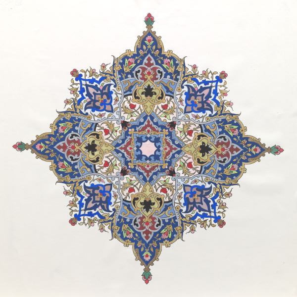 PERSIAN SAFAVID STYLE TAZHIB ILLUMINATION  2b05dd