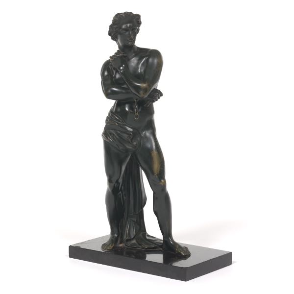 BRONZE HERCULES SCULPTURE 16" x