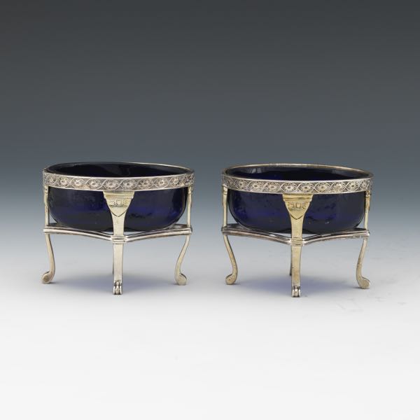 PAIR OF ENGLISH STERLING MASTER