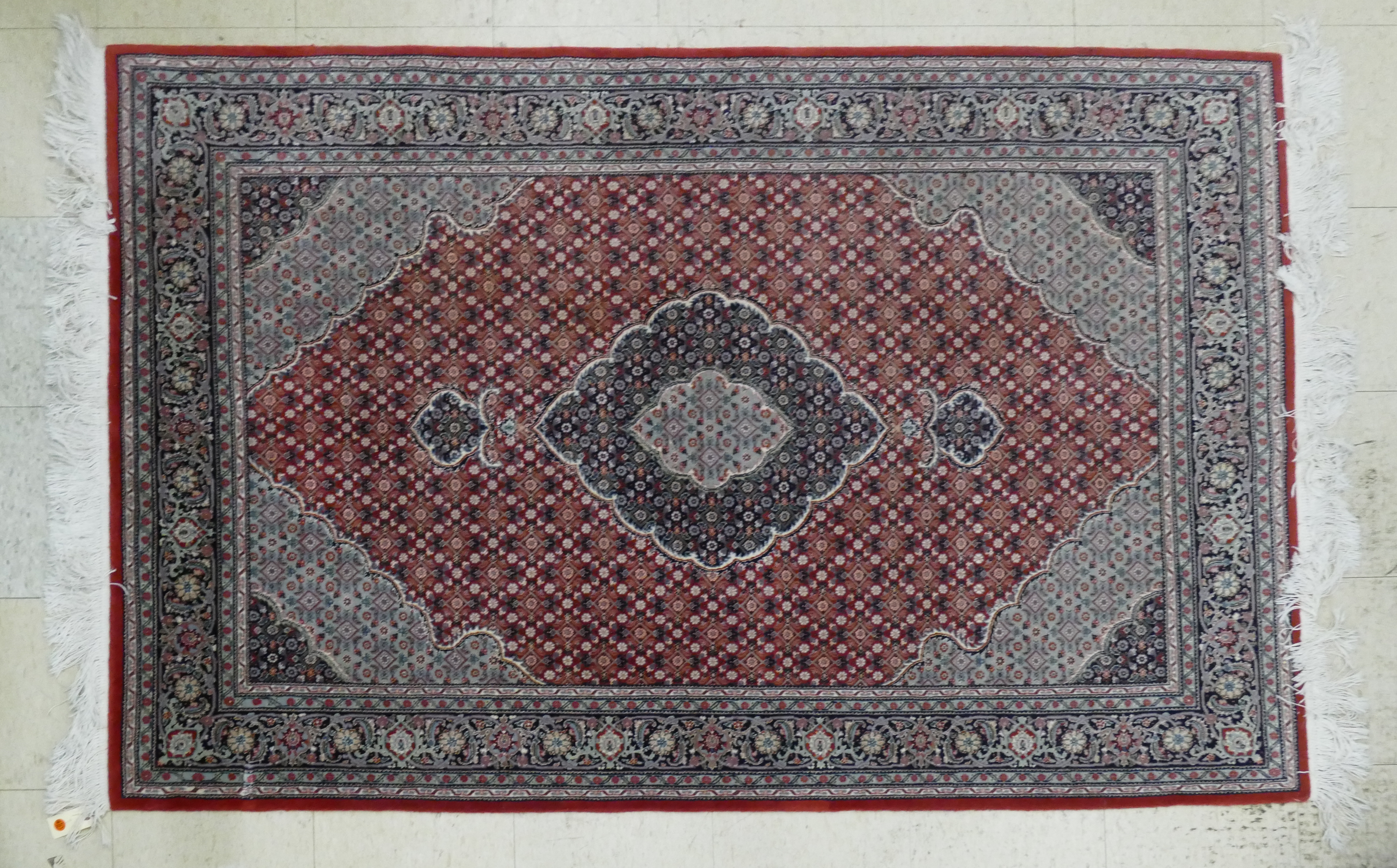 Fine Persian Silk Inlaid Medallion