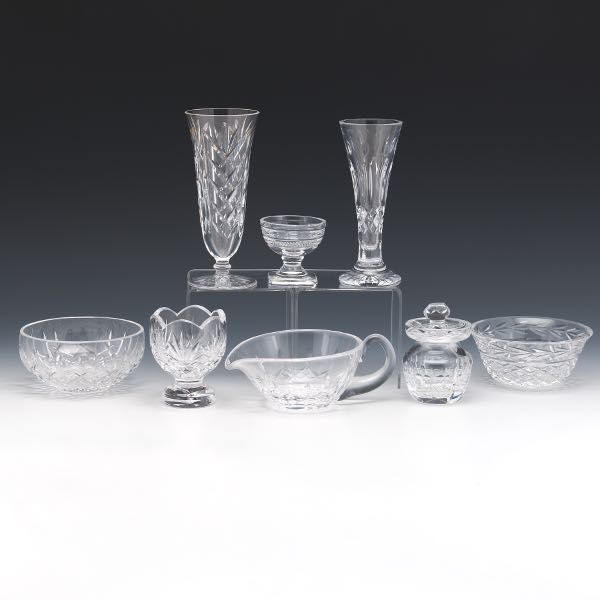 EIGHT WATERFORD CRYSTAL TABLE ARTICLES 2b068d