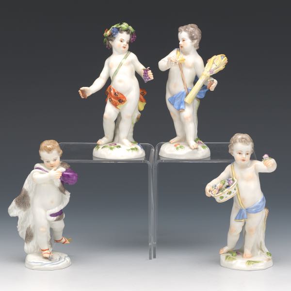 MEISSEN PORCELAIN, FOUR SEASONS CHERUB