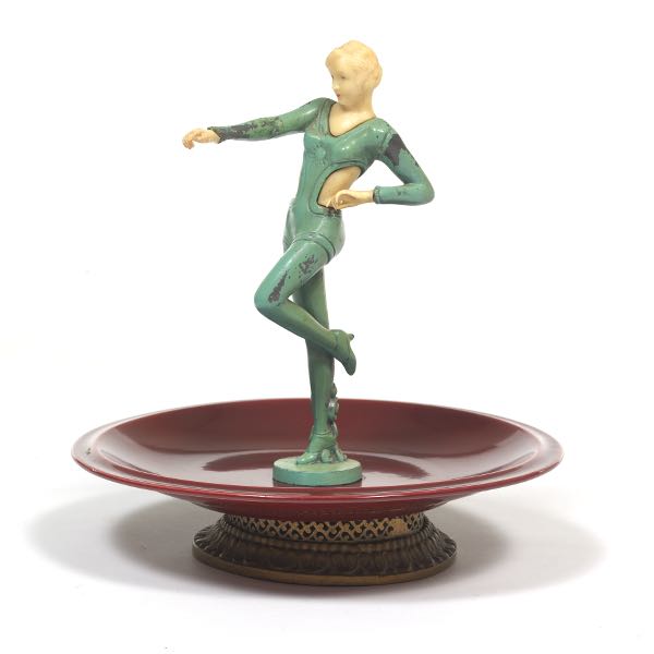 ART DECO FIGURAL CENTERPIECE BOWL 10