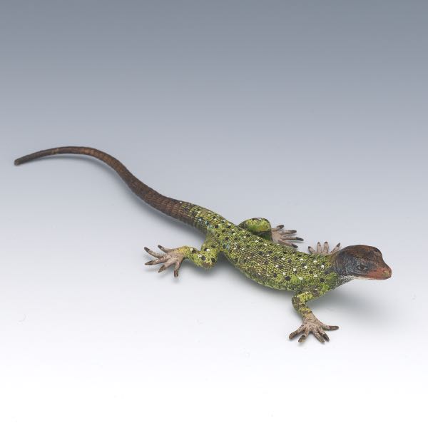 AUSTRIAN COLD PAINTED BRONZE LIZARD 2b06ec