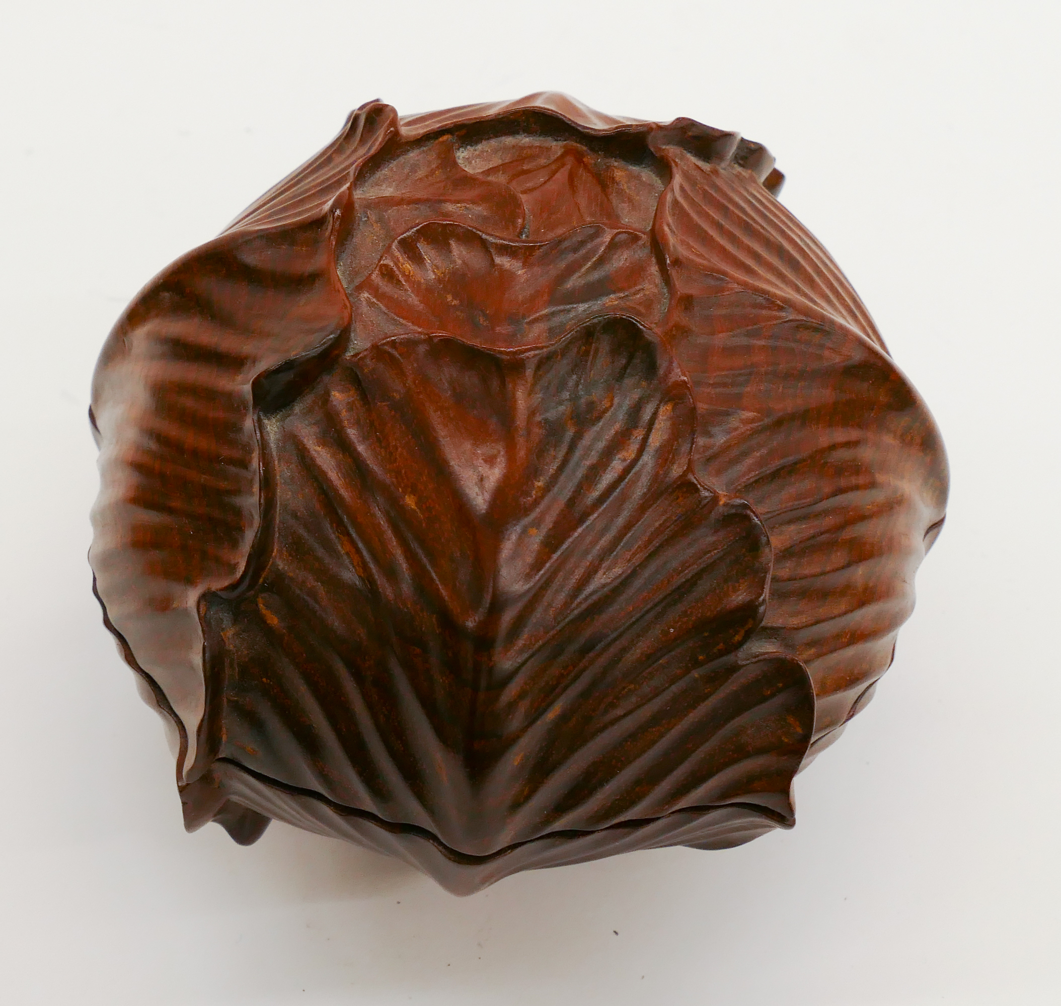 Fine Chinese Rosewood Figural Cabbage 2b0715