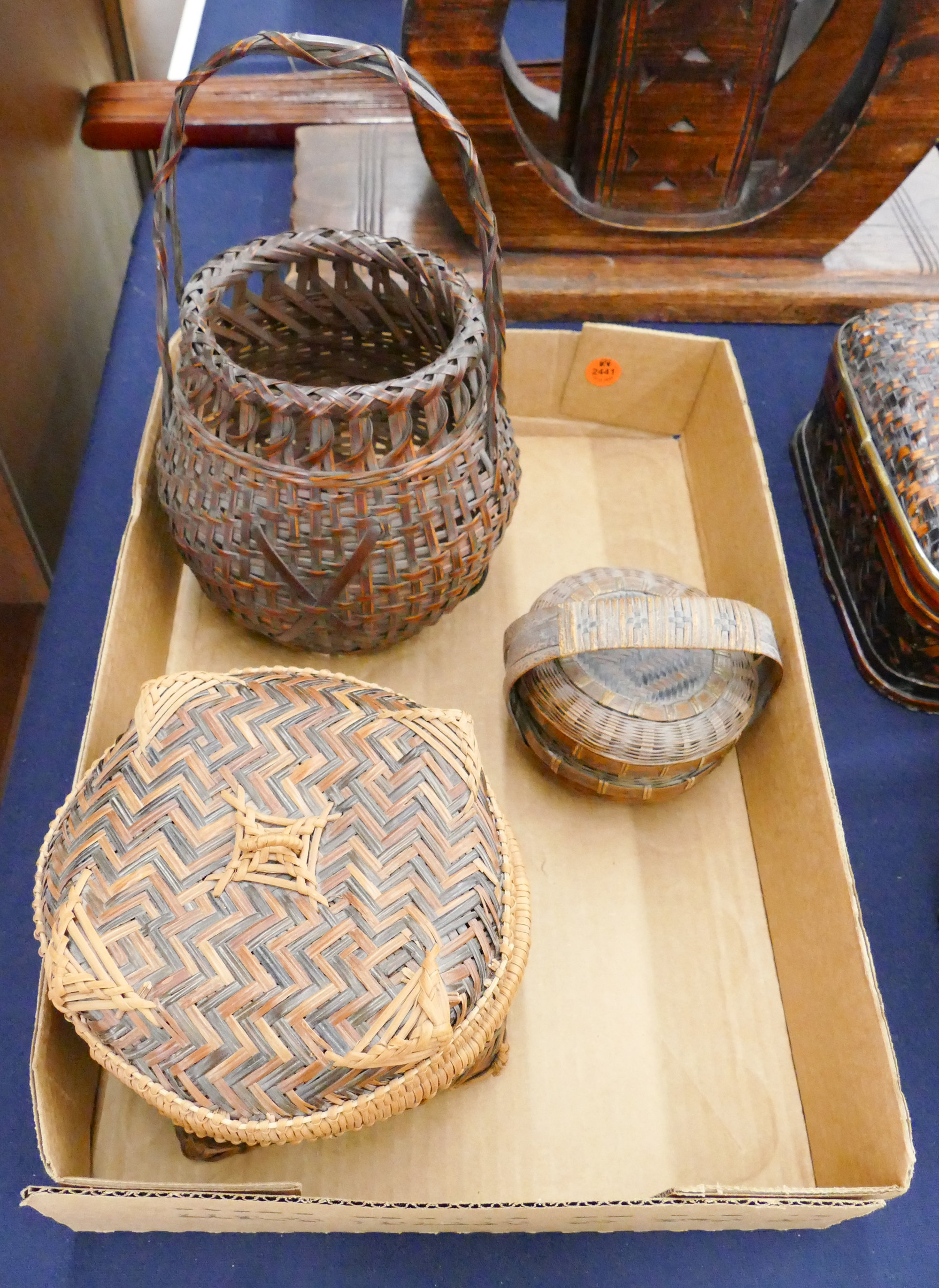 Box Asian Covered Baskets