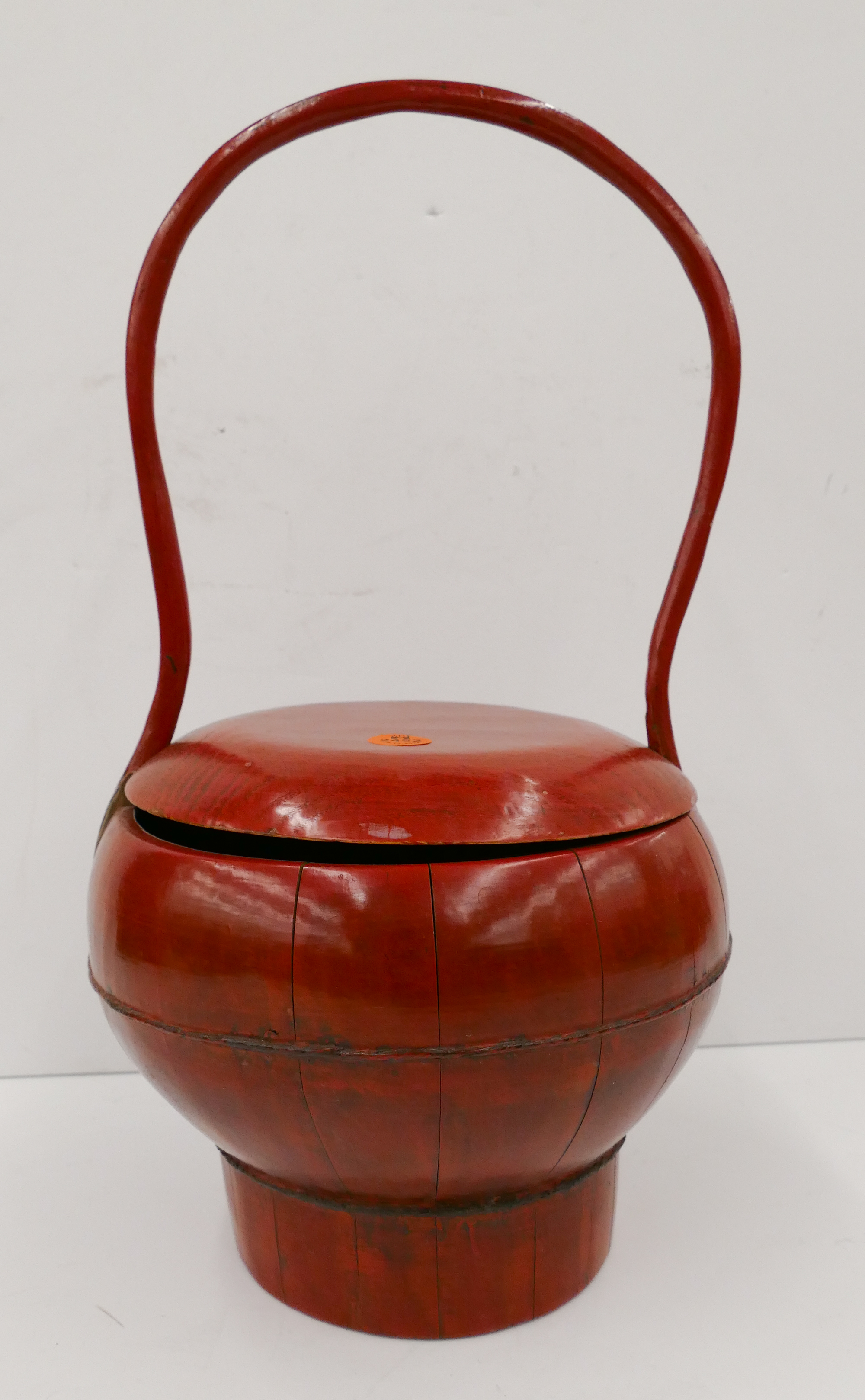 Old Chinese Red Lacquered Handled 2b077d