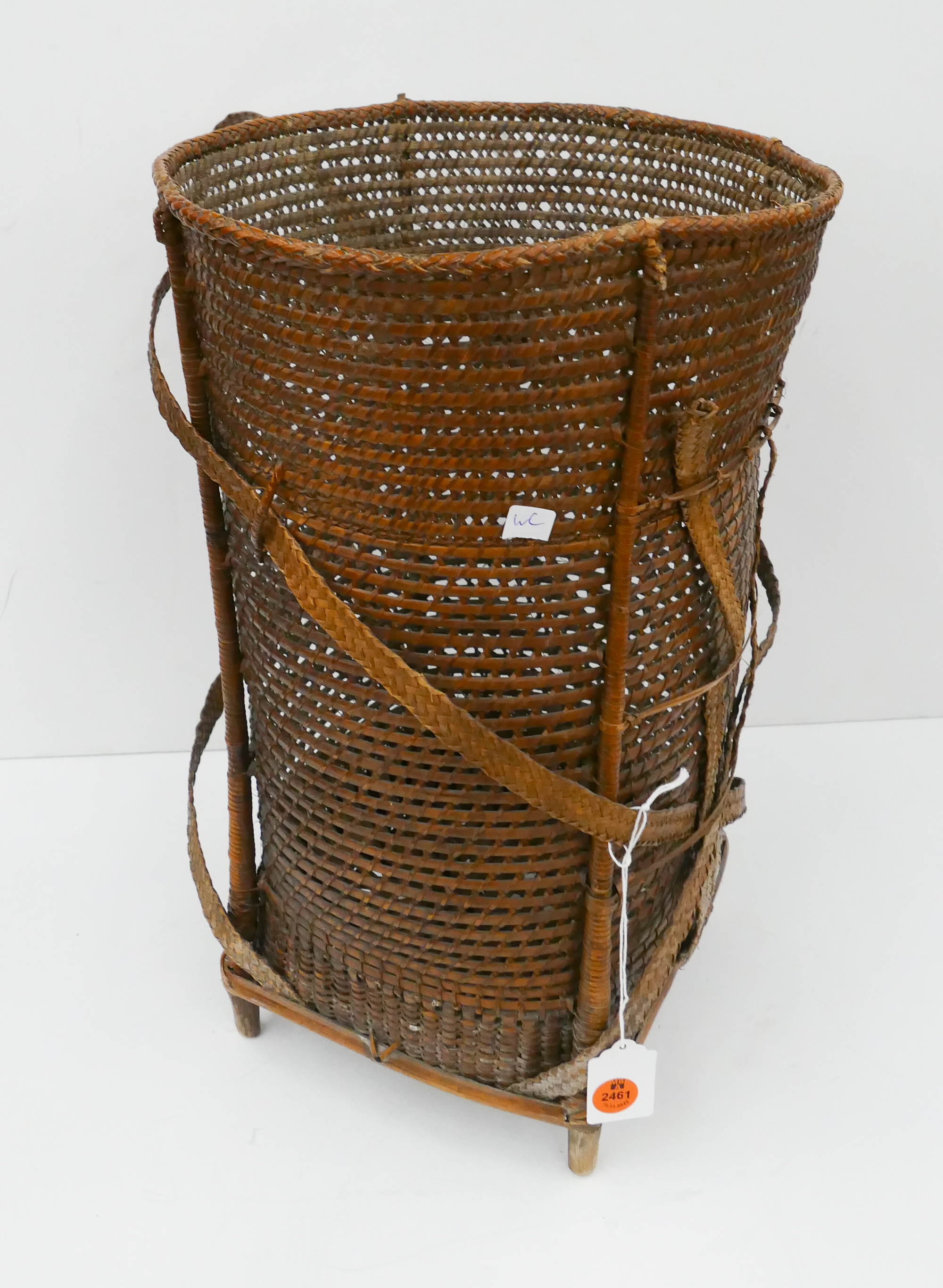 Old Burmese Gathering Basket- 16''