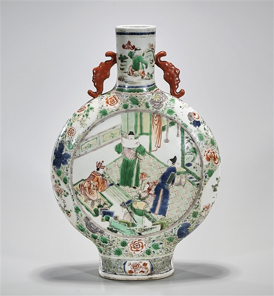 Chinese Wucai porcelain moonflask 2ae0d6