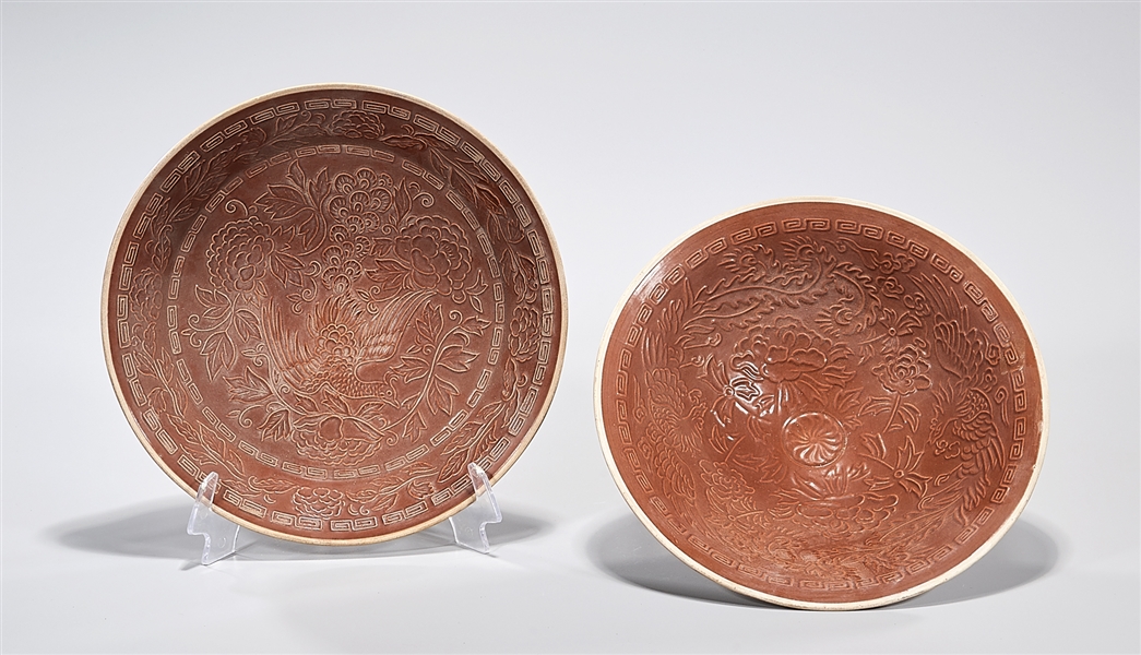 Two Chinese red glazed ceramics;