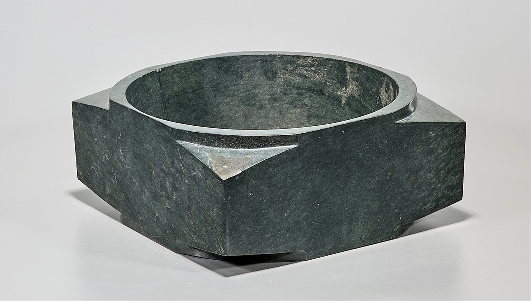 Chinese hardstone cong; 5" x 11