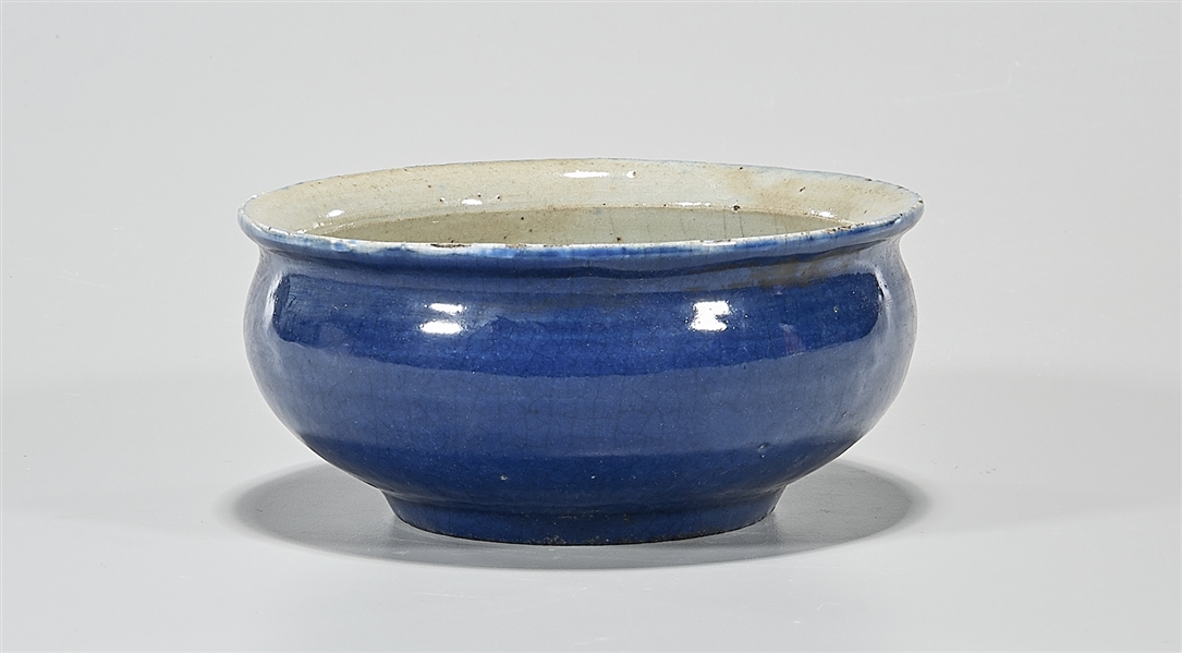 Chinese blue glazed porcelain bowl;