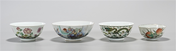 Four Chinese porcelain bowls various 2ae122