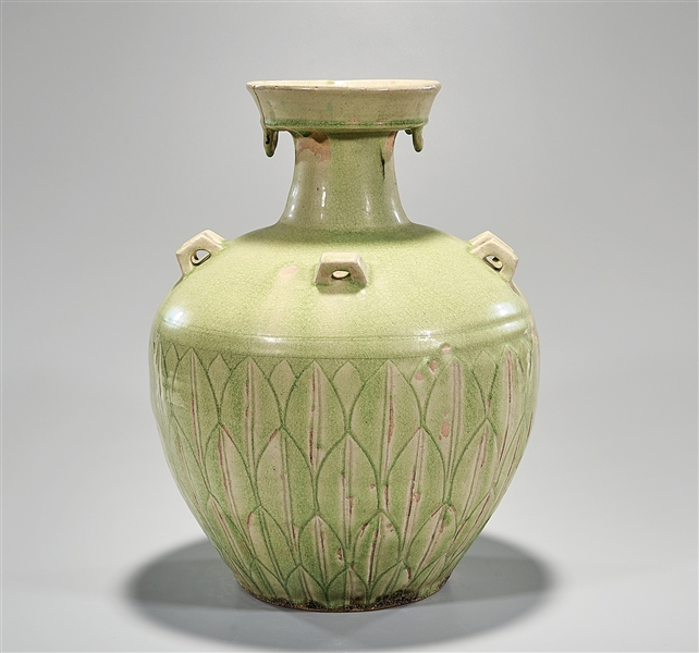 Chinese glazed ceramic jar 18  2ae12e