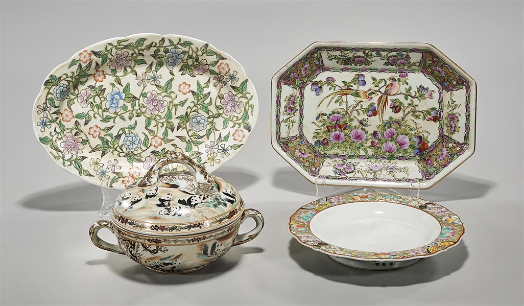 Four Chinese enameled porcelains  2ae143