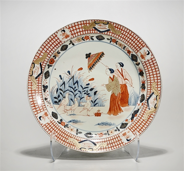 Japanese-style porcelain charger;