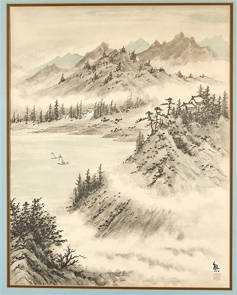 Chinese painting on paper depicting 2ae179