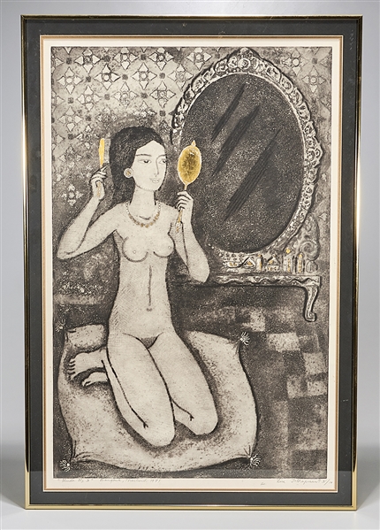 Two Southeast Asian framed artworks;