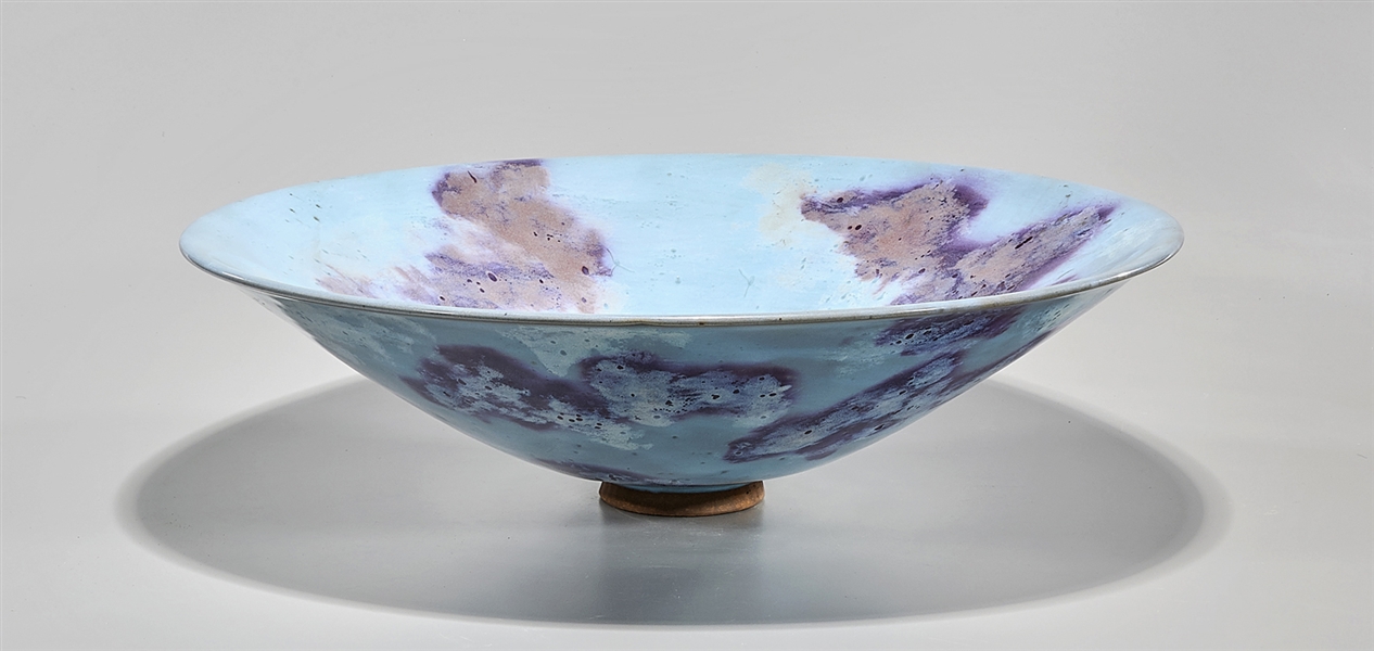 Chinese jun-type porcelain bowl;