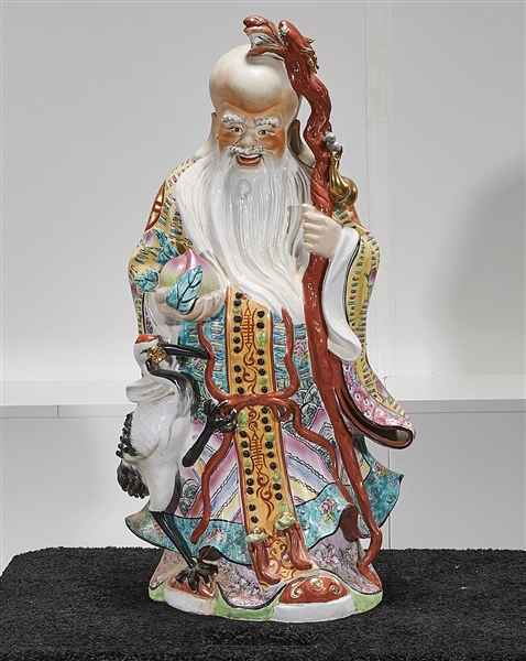 Chinese enameled porcelain standing