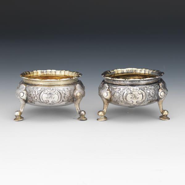 PAIR OF GEORGIAN STERLING SILVER