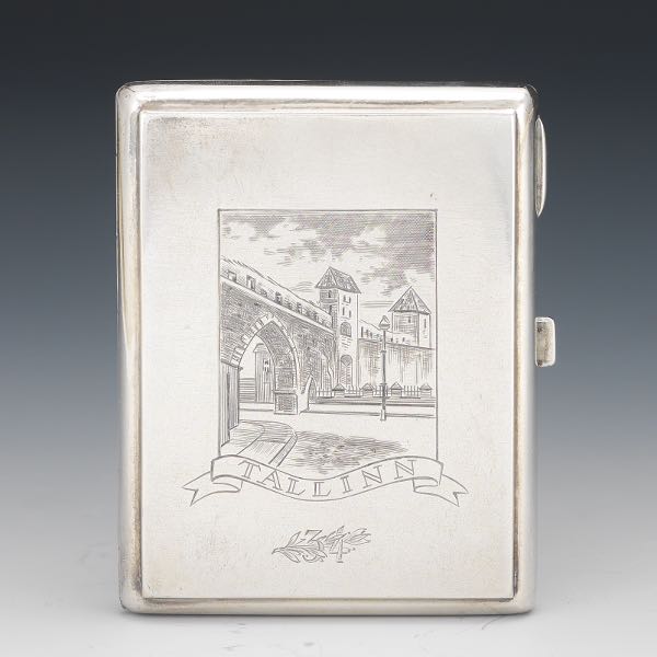 ESTONIAN 875 SILVER CIGARETTE CASE 2ae29c