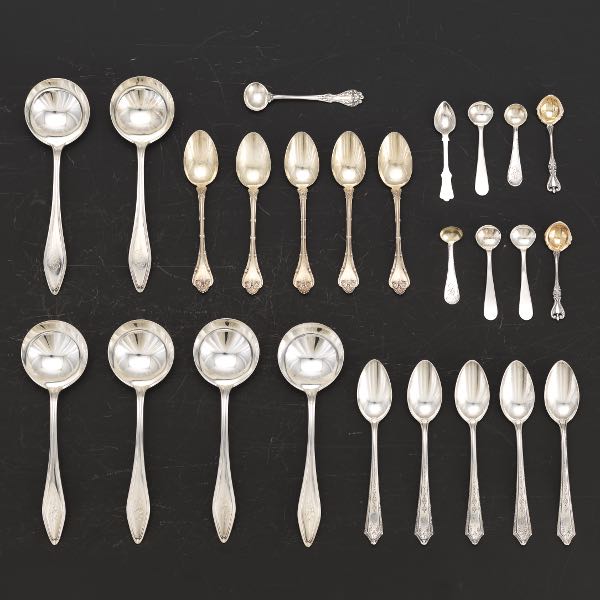STERLING SILVER ASSORTED SPOONS 2ae2ad