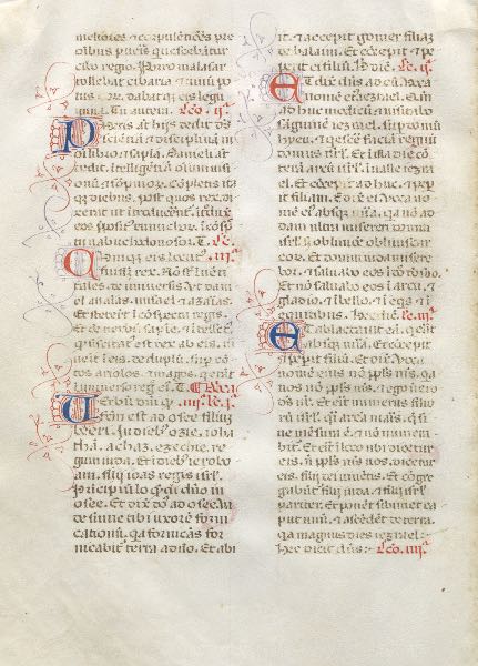 ITALIAN MANUSCRIPT PAGE C 15TH 2ae352