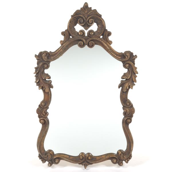 CARTOUCHE SHAPED DECORATIVE MIRROR