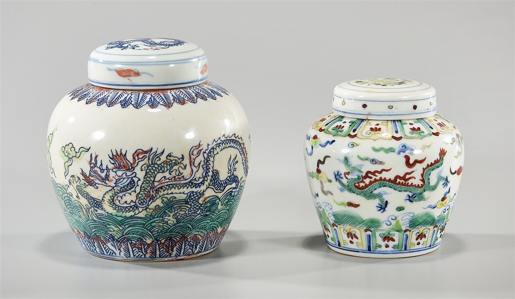 Two Chinese enameled porcelain 2ae3ed