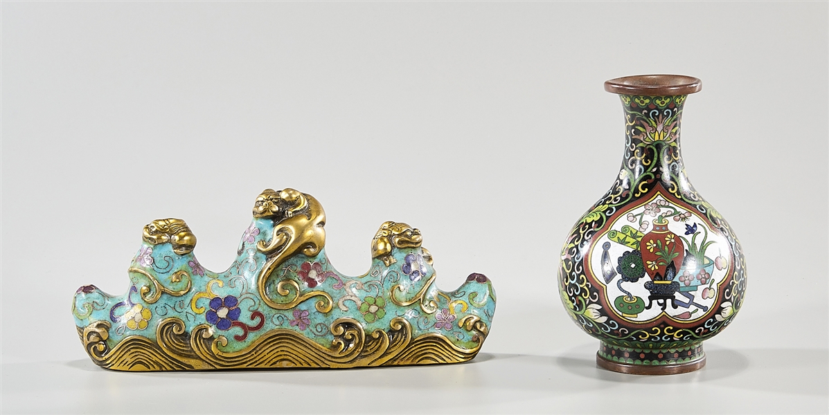 Two Chinese cloisonne pieces including 2ae3ee