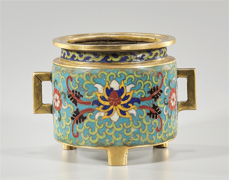 Chinese cloisonn enamel censer  2ae3f6