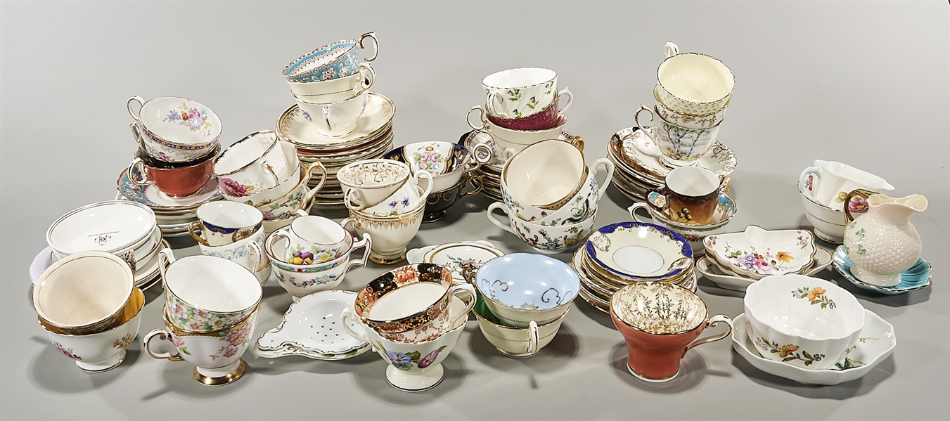 Large group of various china pieces;