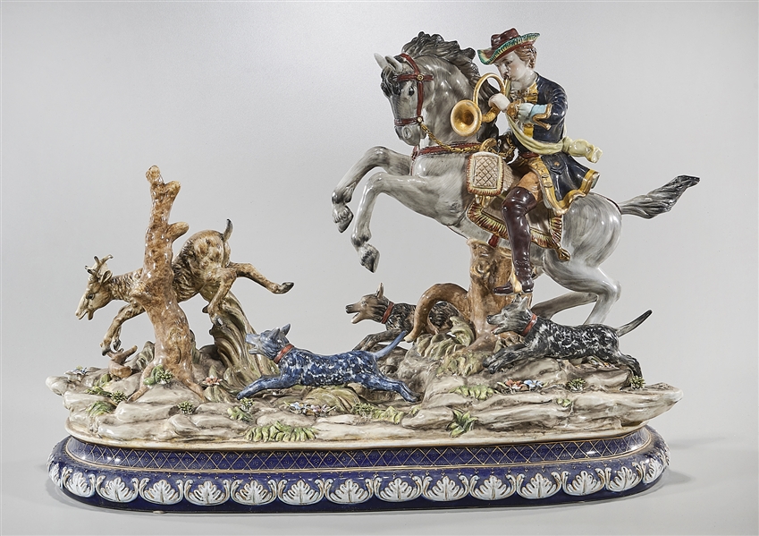 Antique porcelain figure group