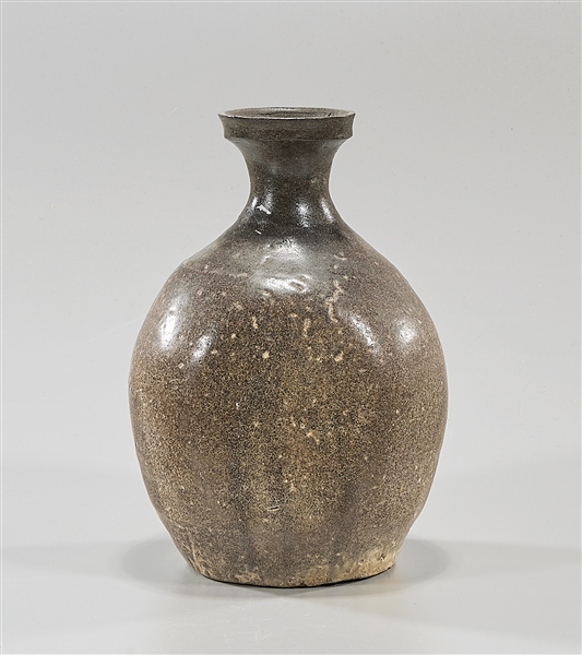 Korean glazed ceramic vase; 7 1/2"