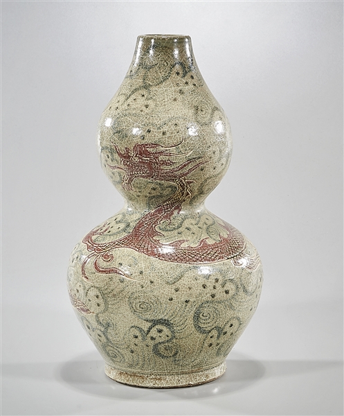Chinese red and blue porcelain