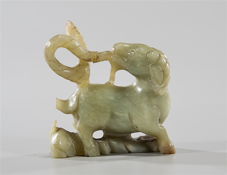 Chinese carved jade goat 3 1 4  2ae4d2