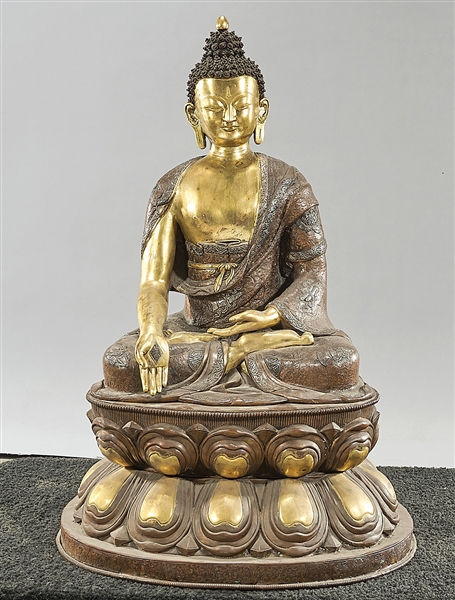 Chinese bronze seated Buddha on 2ae50c