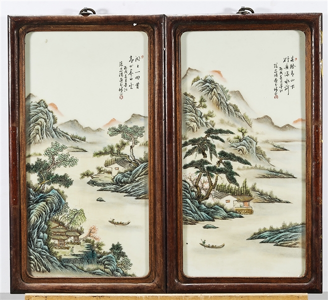 Four Chinese painted porcelain