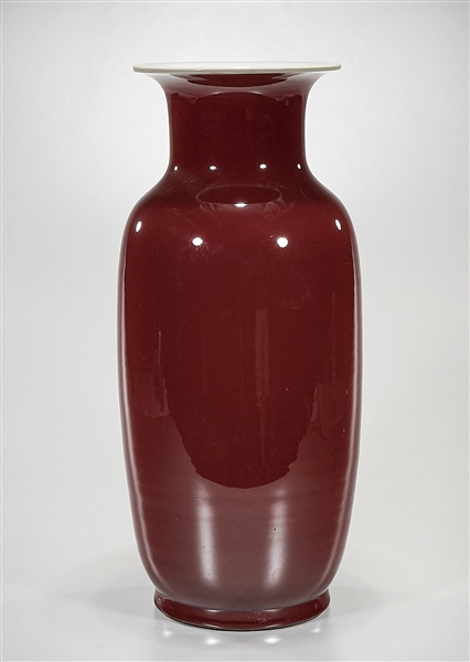 Chinese oxblood porcelain vase;