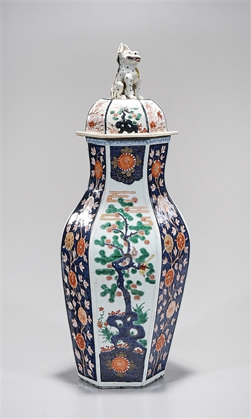 Chinese porcelain hexagonal covered