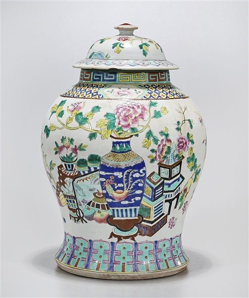 Chinese enameled porcelain covered